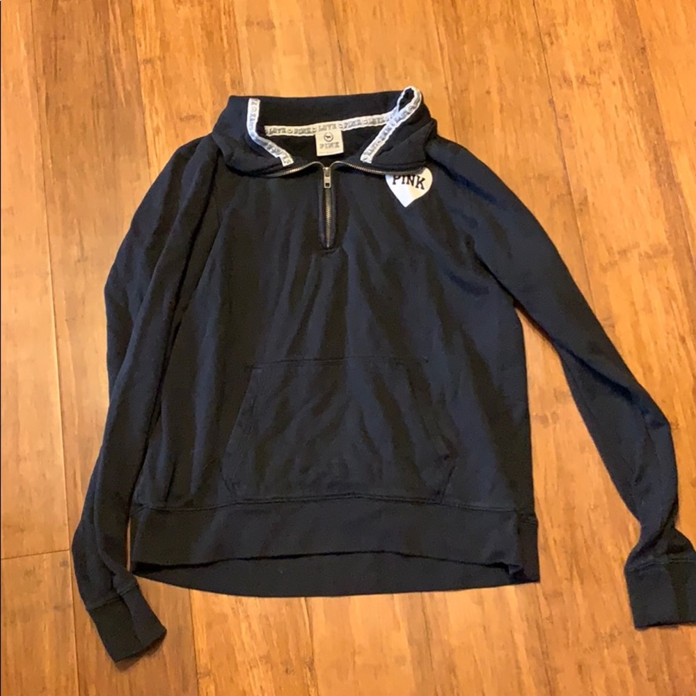 PINK black sweatshirt